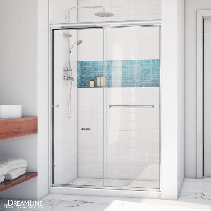 DreamLine Alliance Pro LT Semi-Frameless Bypass Sliding Shower Door w/ Clear Glass
