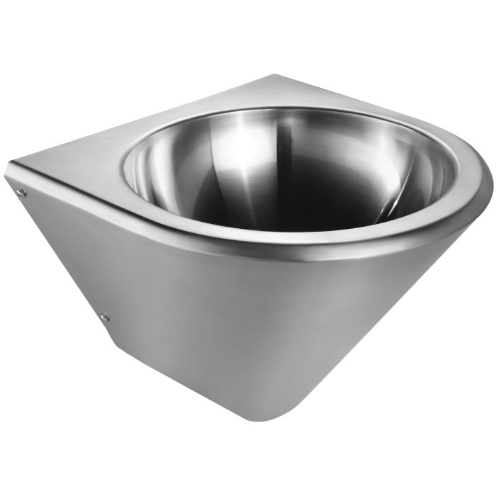 Whitehaus WHNCB1515 Stainless Steel Noah'S Collection Single Bowl Wall Mount Basin