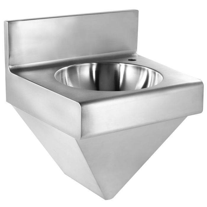 Whitehaus WHNCB1815 Stainless Steel Noah'S Commerical Wall Mounted Wash Basin