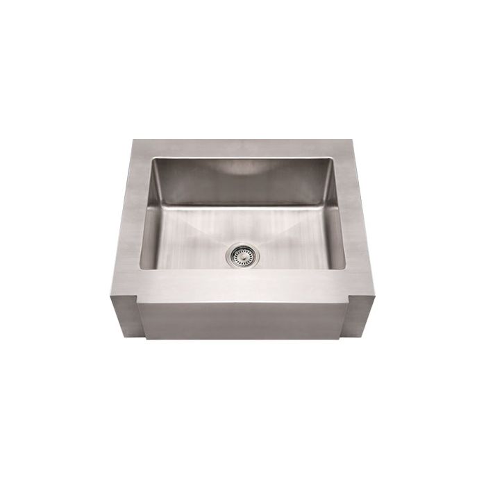 Whitehaus WHNCMAP3026 Stainless Steel 30" Single Apron Front Kitchen Sink