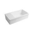 Whitehaus WHQD540-M Farmhouse Quatro Alcove Large Fireclay Kitchen Sink