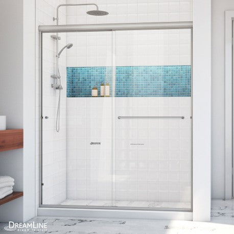 DreamLine Alliance Pro LT Semi-Frameless Bypass Sliding Shower Door w/ Clear Glass