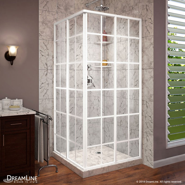 DreamLine French Corner Framed Sliding Shower Enclosure