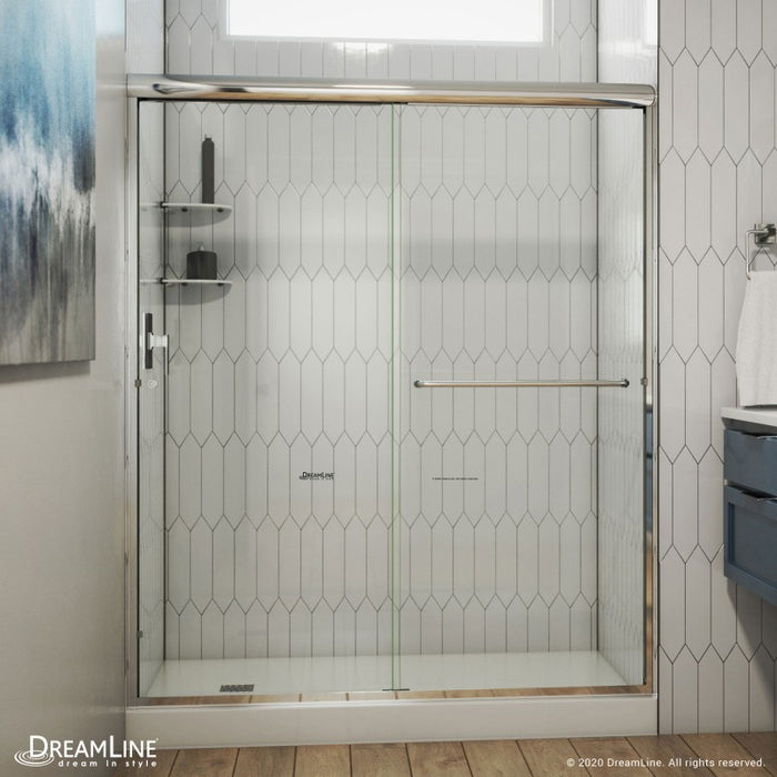 DreamLine Alliance Pro Semi-Frameless Bypass Sliding Shower Door w/ Clear Glass