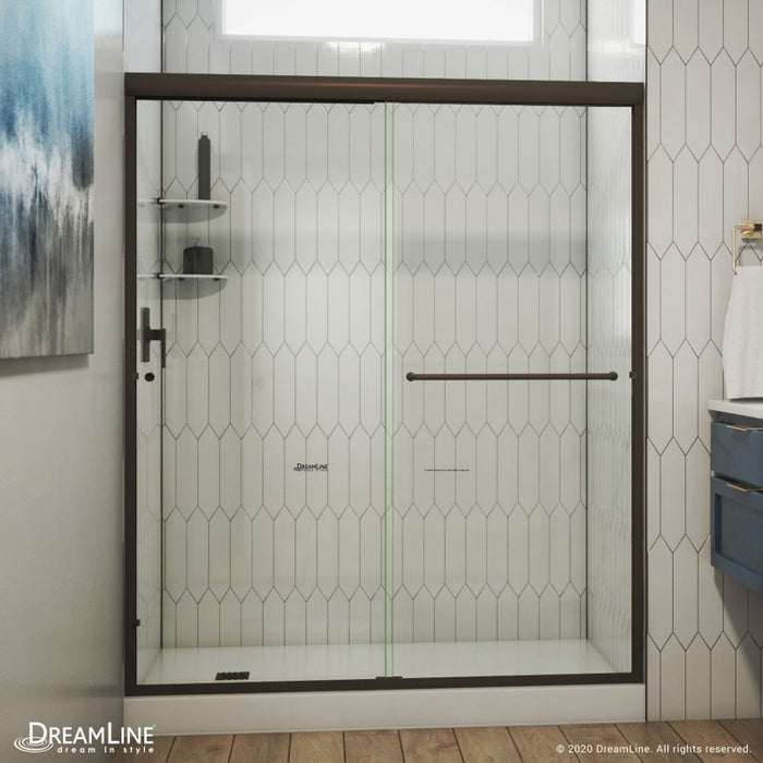 DreamLine Alliance Pro Semi-Frameless Bypass Sliding Shower Door w/ Clear Glass