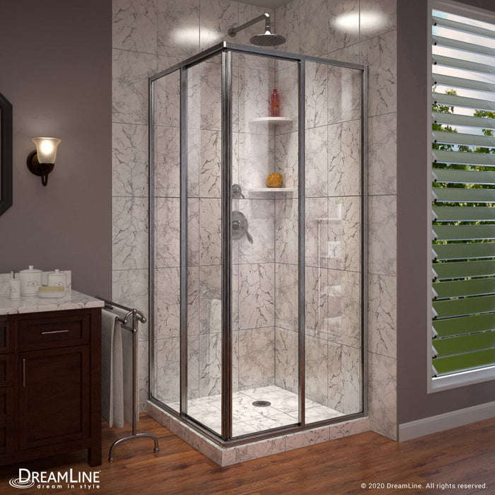 DreamLine Cornerview Framed Sliding Shower Enclosure