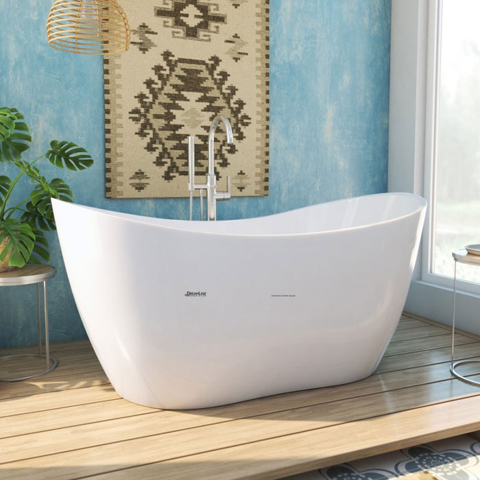 DreamLine Nile Acrylic Freestanding Bathtub