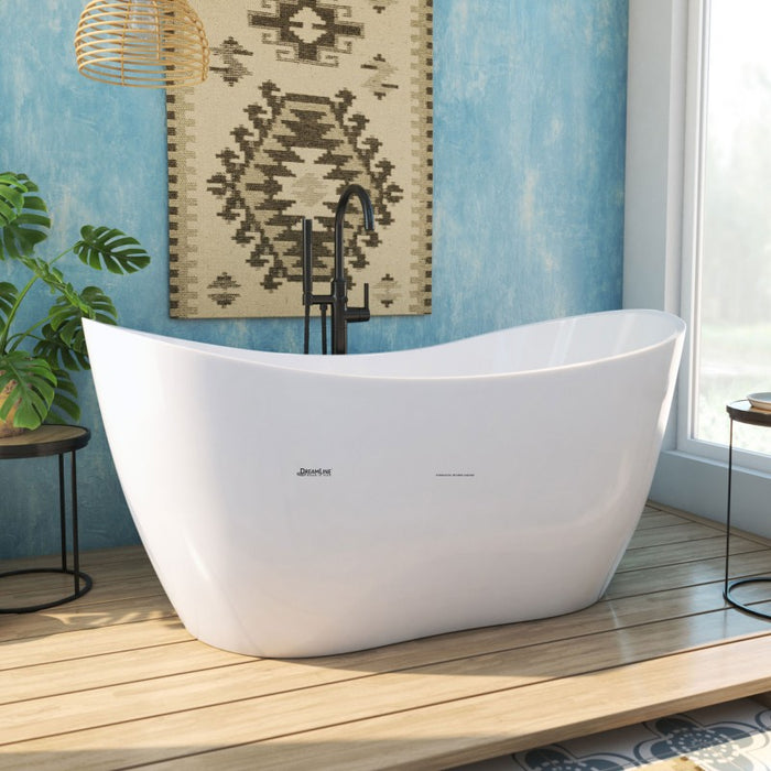 DreamLine Nile Acrylic Freestanding Bathtub