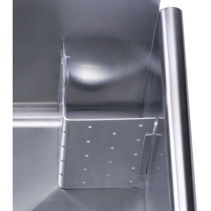 Whitehaus WHLS2020-NP 20" Brushed Stainless Steel Freestanding Utility Sink