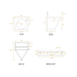 Whitehaus WHNCB1815 Stainless Steel Noah'S Commerical Wall Mounted Wash Basin