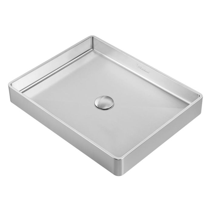 Whitehaus WHNPL1578 Noah Plus Rectangular Sink Set With Center Drain
