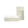 Whitehaus WHQD540 Fireclay 36" Single Bowl Farmhouse Apron Kitchen Sink