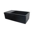 Whitehaus WHQD540 Fireclay 36" Single Bowl Farmhouse Apron Kitchen Sink