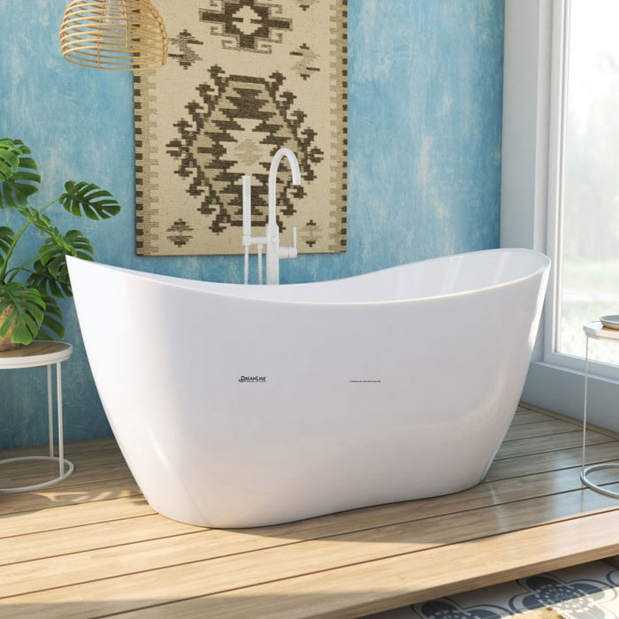DreamLine Nile Acrylic Freestanding Bathtub